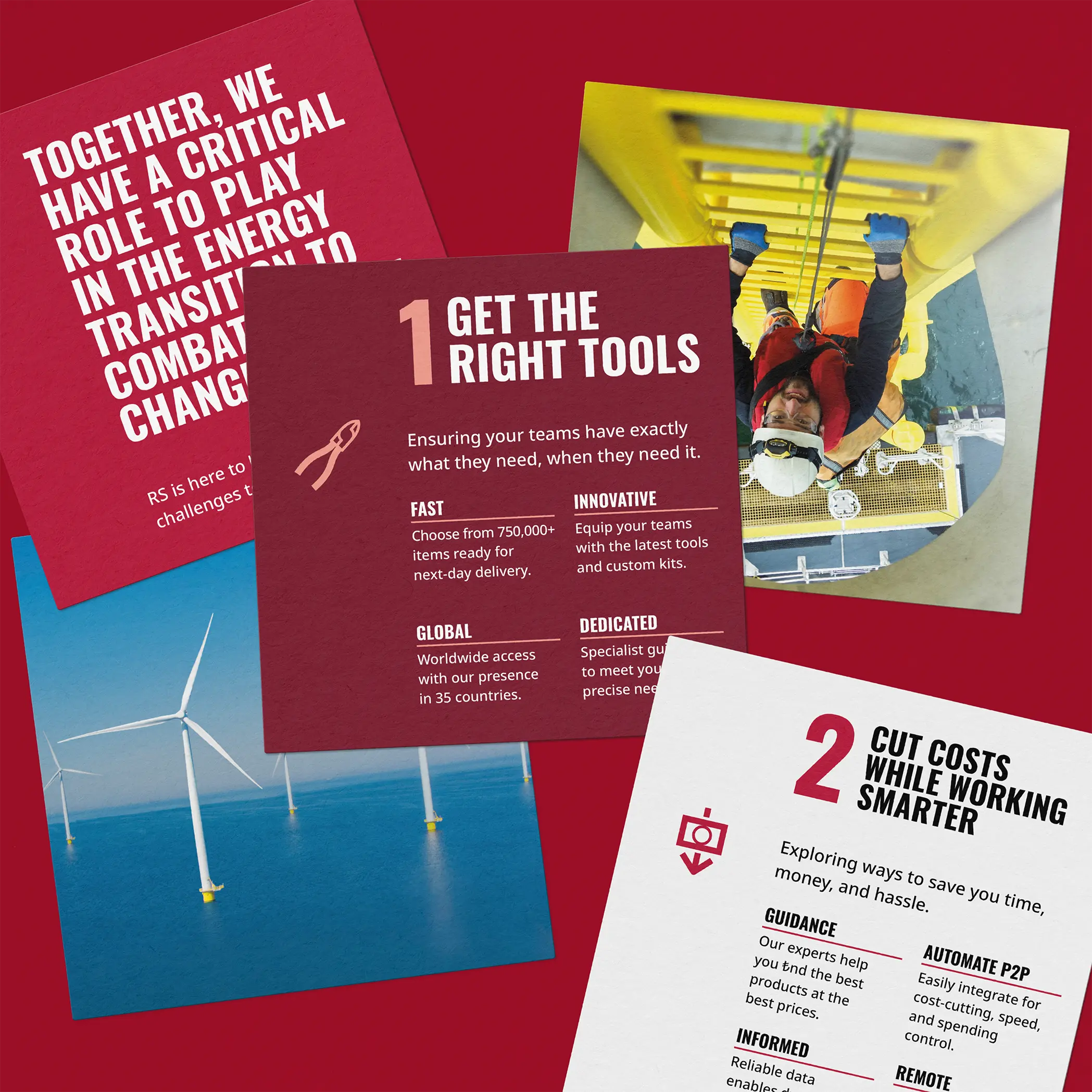 Deconstruction of the swatch book leaflet