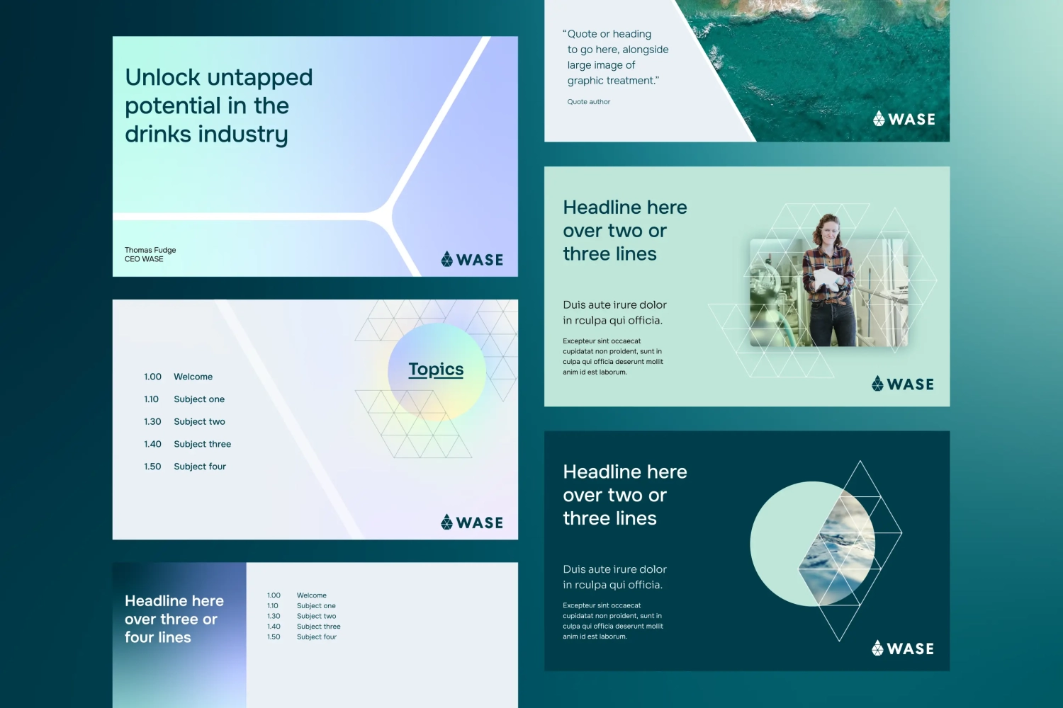 Designs showcasing a powerpoint template